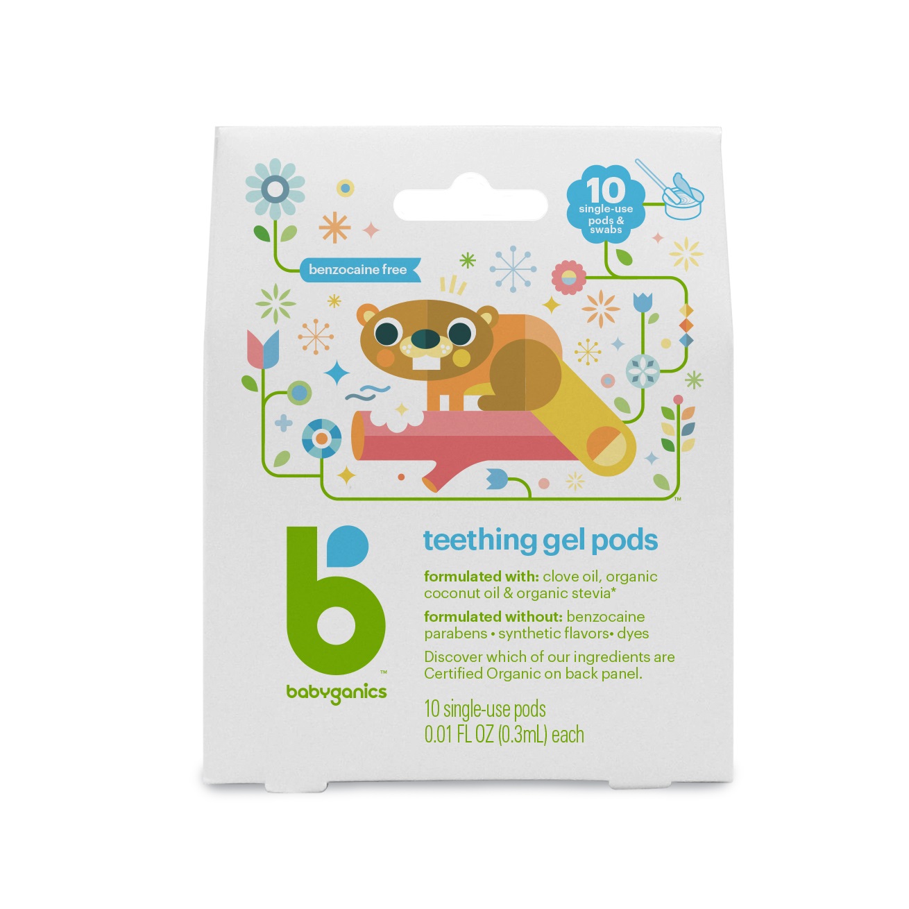 Teething Gel Pods 10 pods .3ml