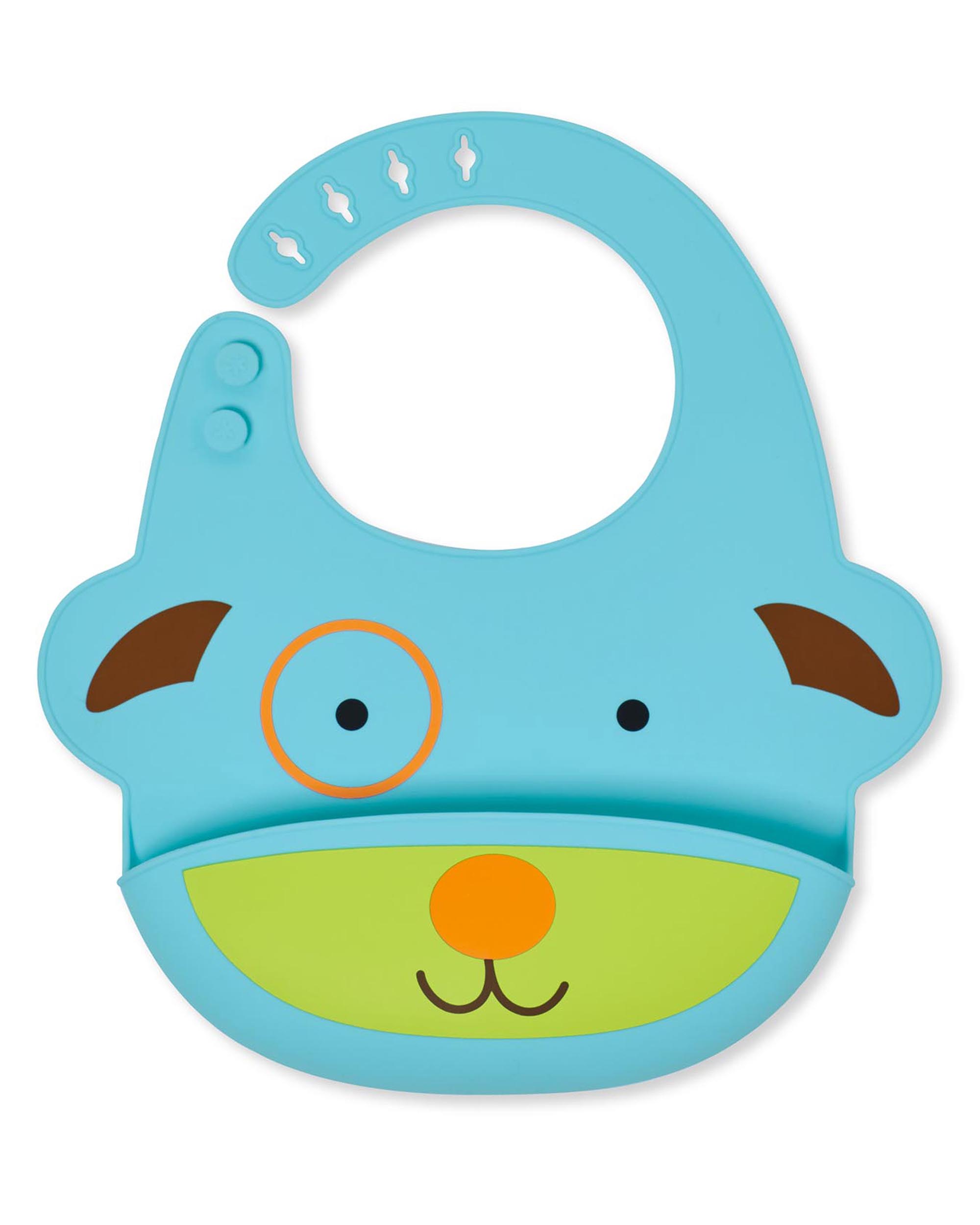 FOLD & GO SILICONE BIB DOG