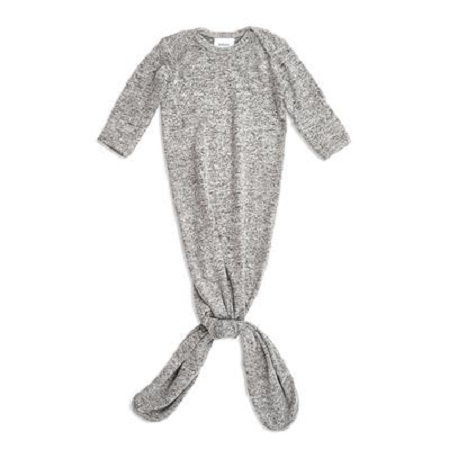 Heather Gray Knotted Gown 0-3