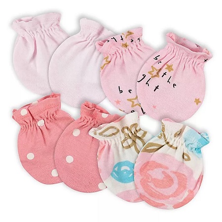 Gerber 4pk Mitten Princess 0-3