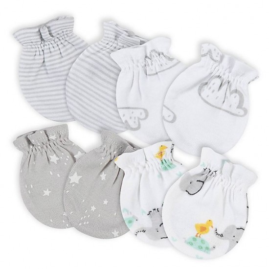 Gerber 4pk Mitten Animals 0-3