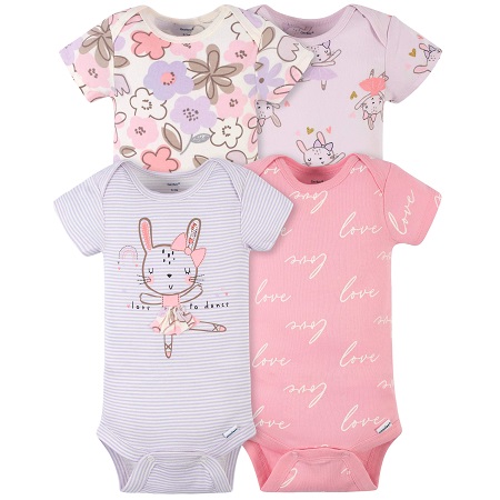 GB 4pk Onesies Bunny