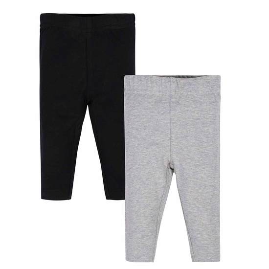 GB 2PK LEGGINGS GREY/BLACK