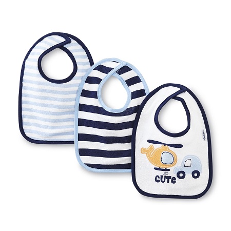 Gerber 3pk Bibs Boy