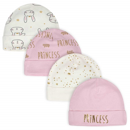 GB 4pk Cap Princess NB