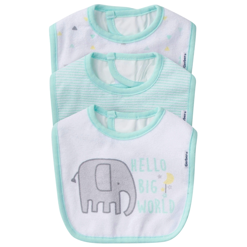 Gerber Hello Big World 3pk Bib