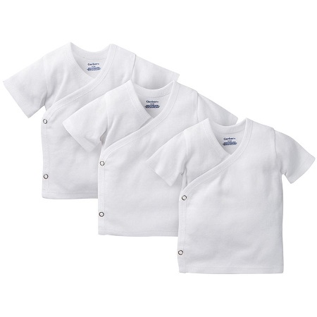 Gerber 3pk White Shirt NB