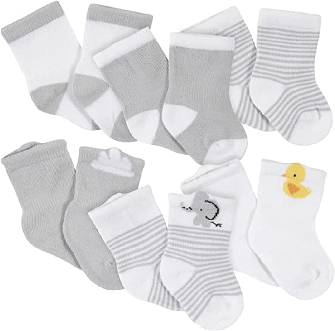 GB 6PK CREW SOCKS NEUTRAL