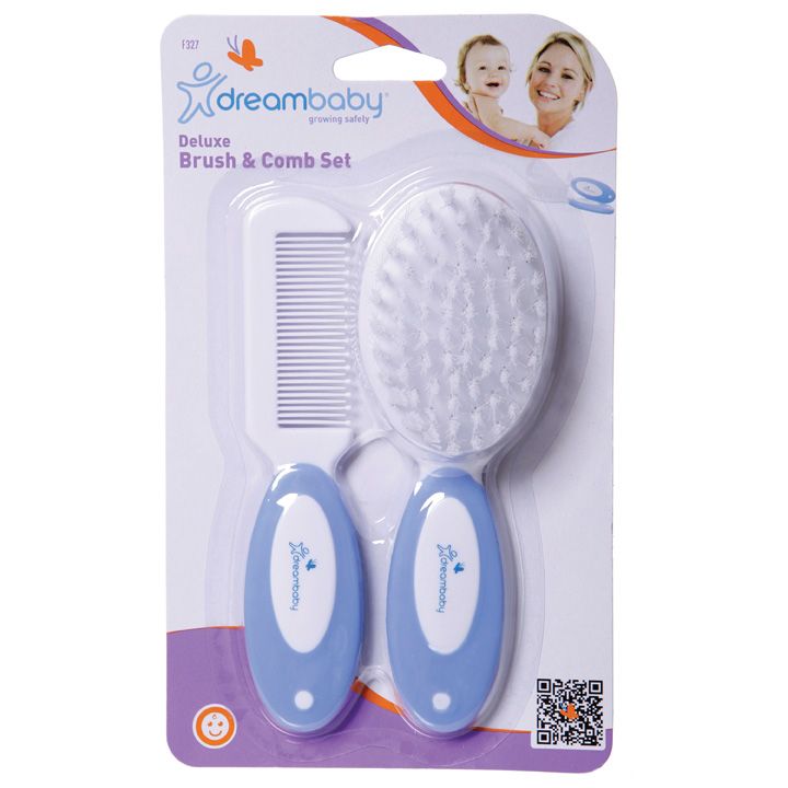 DLX Brush And Comb Set Blue