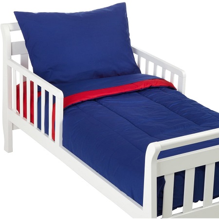 Toddler Bed 4pc Set Royal&Red