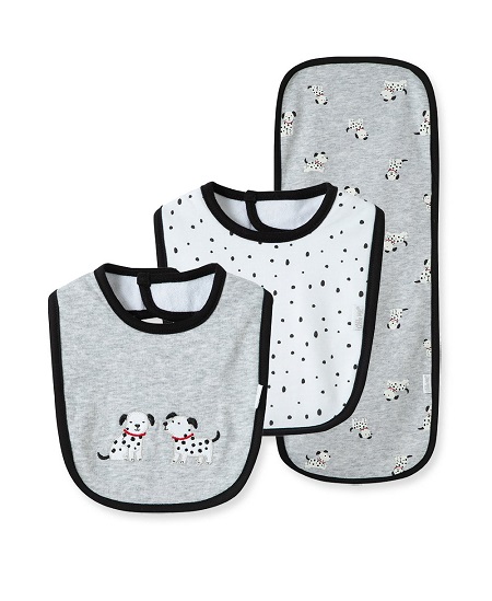 Dalmatian Bib-Burp Cloth
