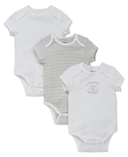 WELCOME WORLD 3PK BODYSUITS