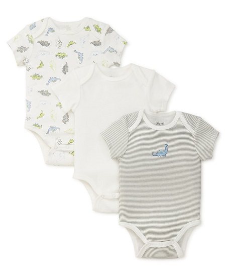 Tiny Dinos 3pk Bodysuits