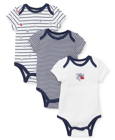 Sports Star 3pk Bodysuits