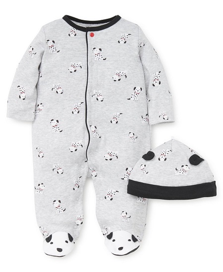 Dalmatian Footie & Hat