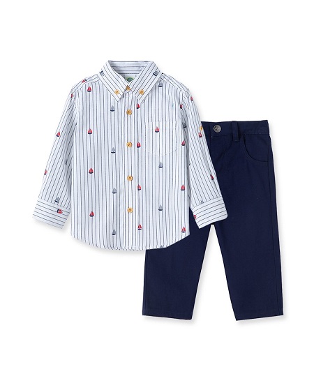 Nautical Woven Pant Set
