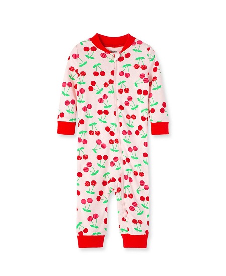 Cherry Zip Front One Pc