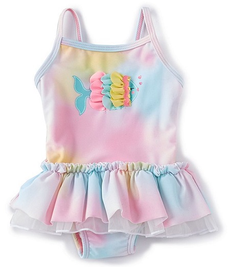 Tie-Dye Fish Swimsuit