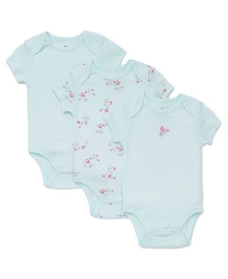 FLORAL SPRAY 3PK BODYSUITS