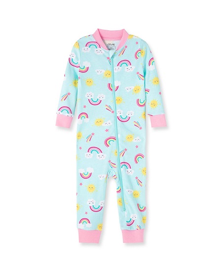 Rainbow Sky Zip Front One Pc