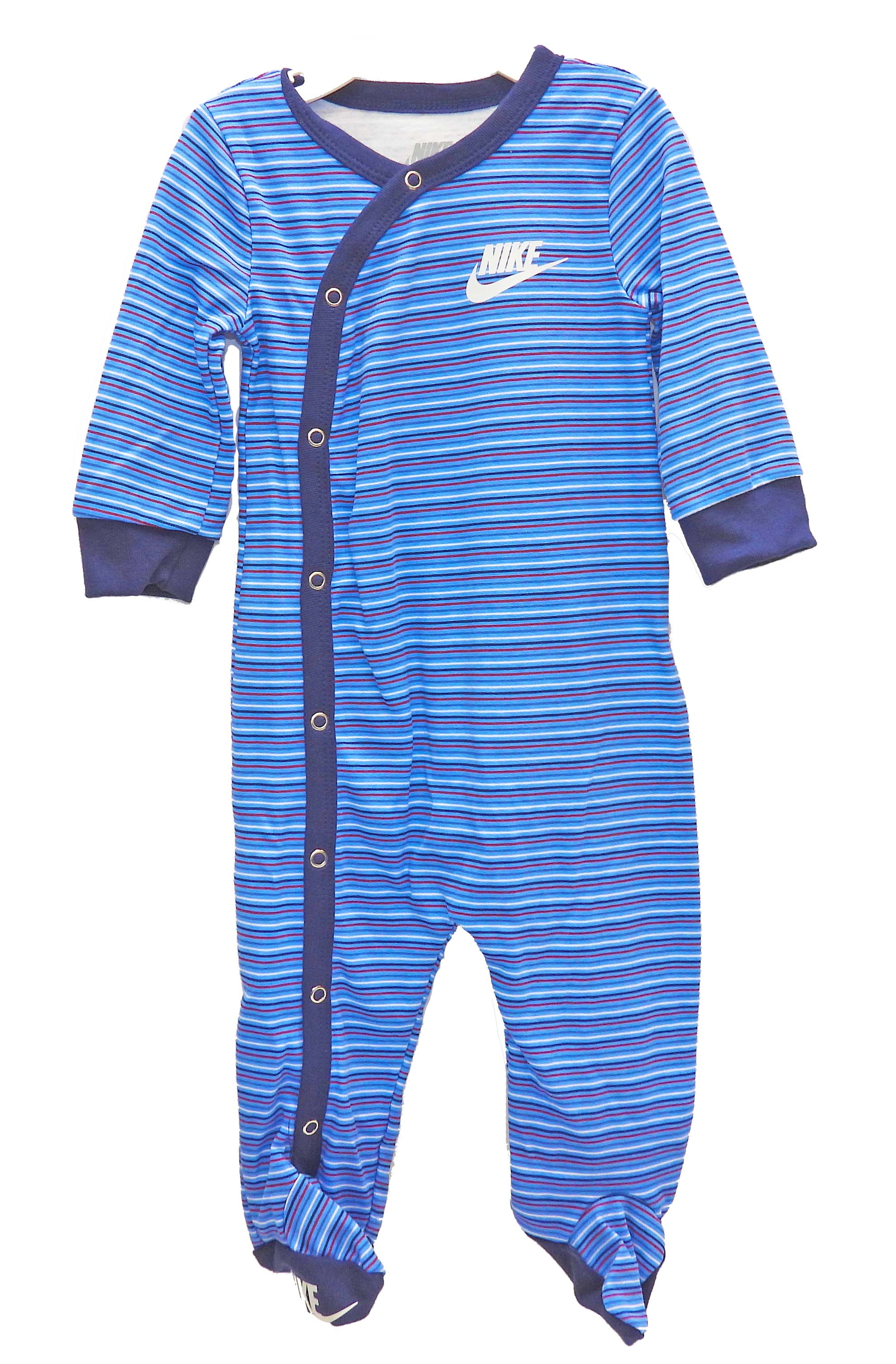 NIKE STRIPED FOOTED SLEEPER