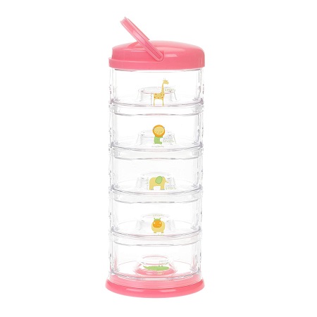 Packin Smart 5 Tier Zoo Pink