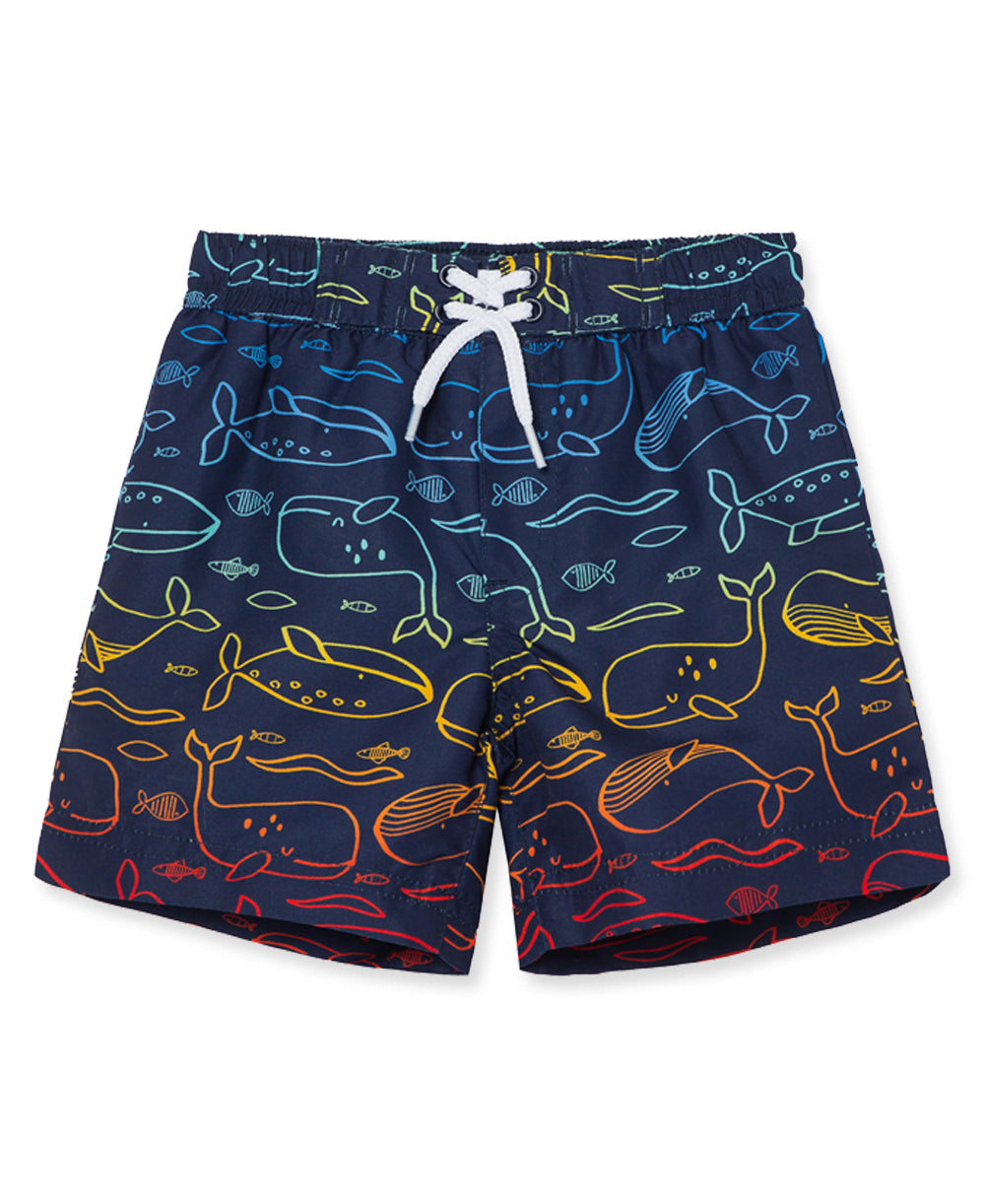 Whale Swim Trunks