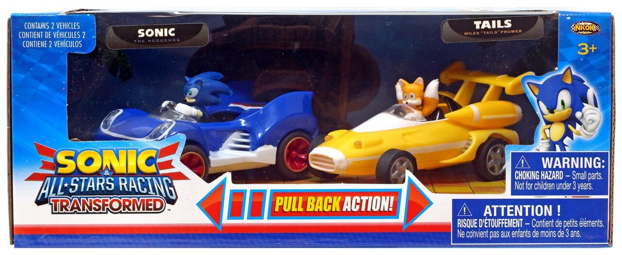 Sonic & Tails 2pk Pull Back Cars