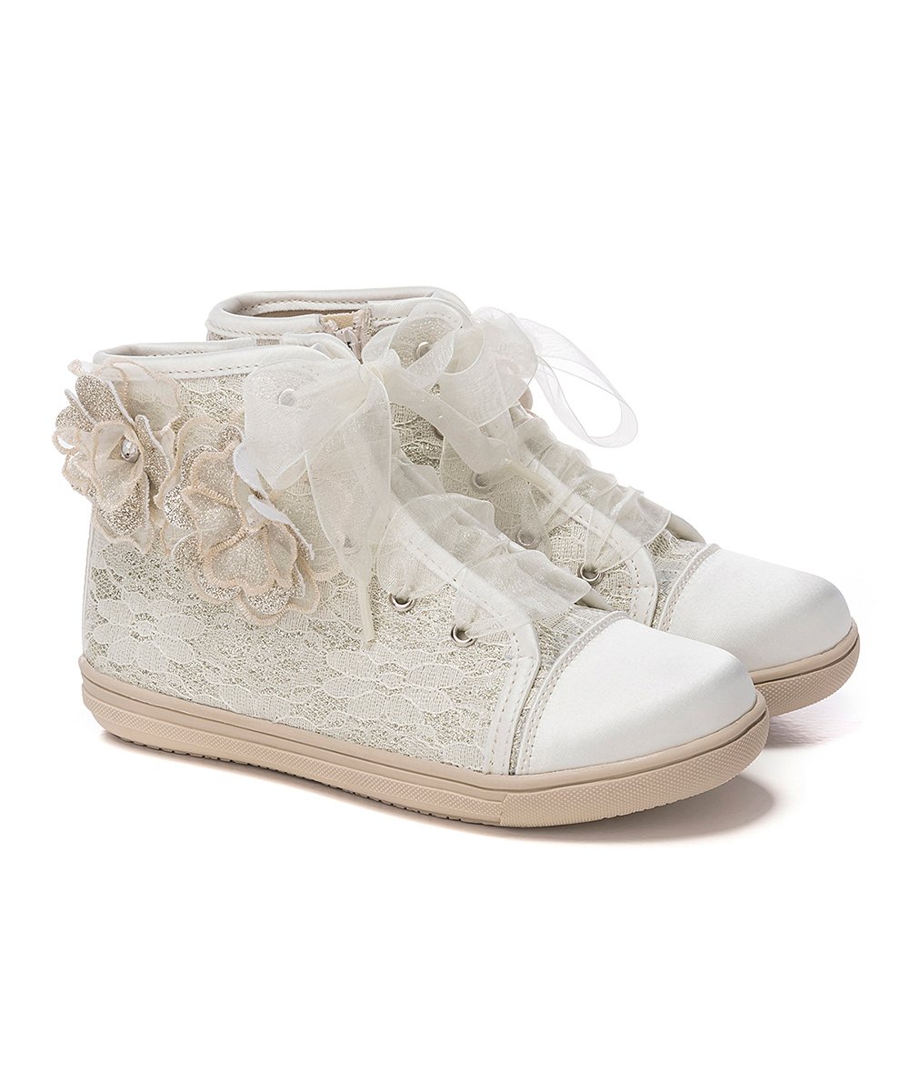 Georgina Ivory Satin Shoe