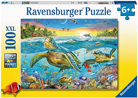 Swim w Sea Turtles Puzzle 100pc