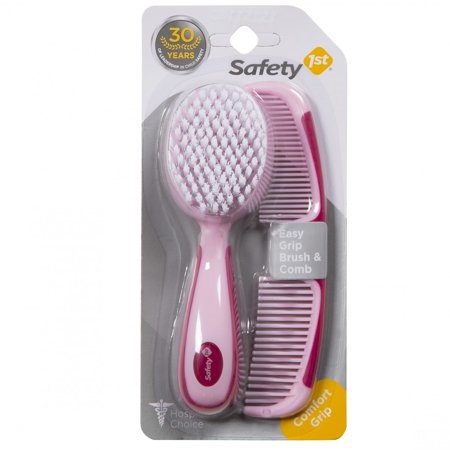 Safety 1st Brush & Comb Set-Pnk