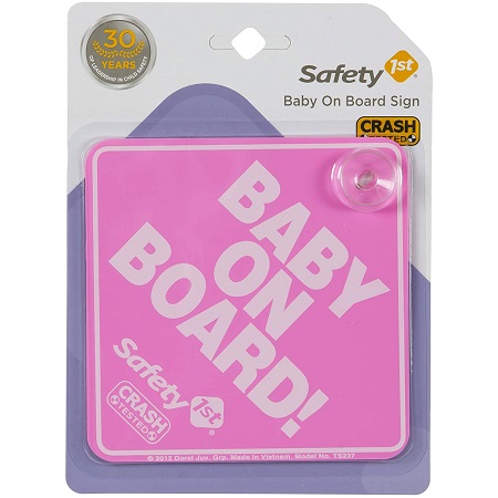 BABY ON BOARD SIGN PINK