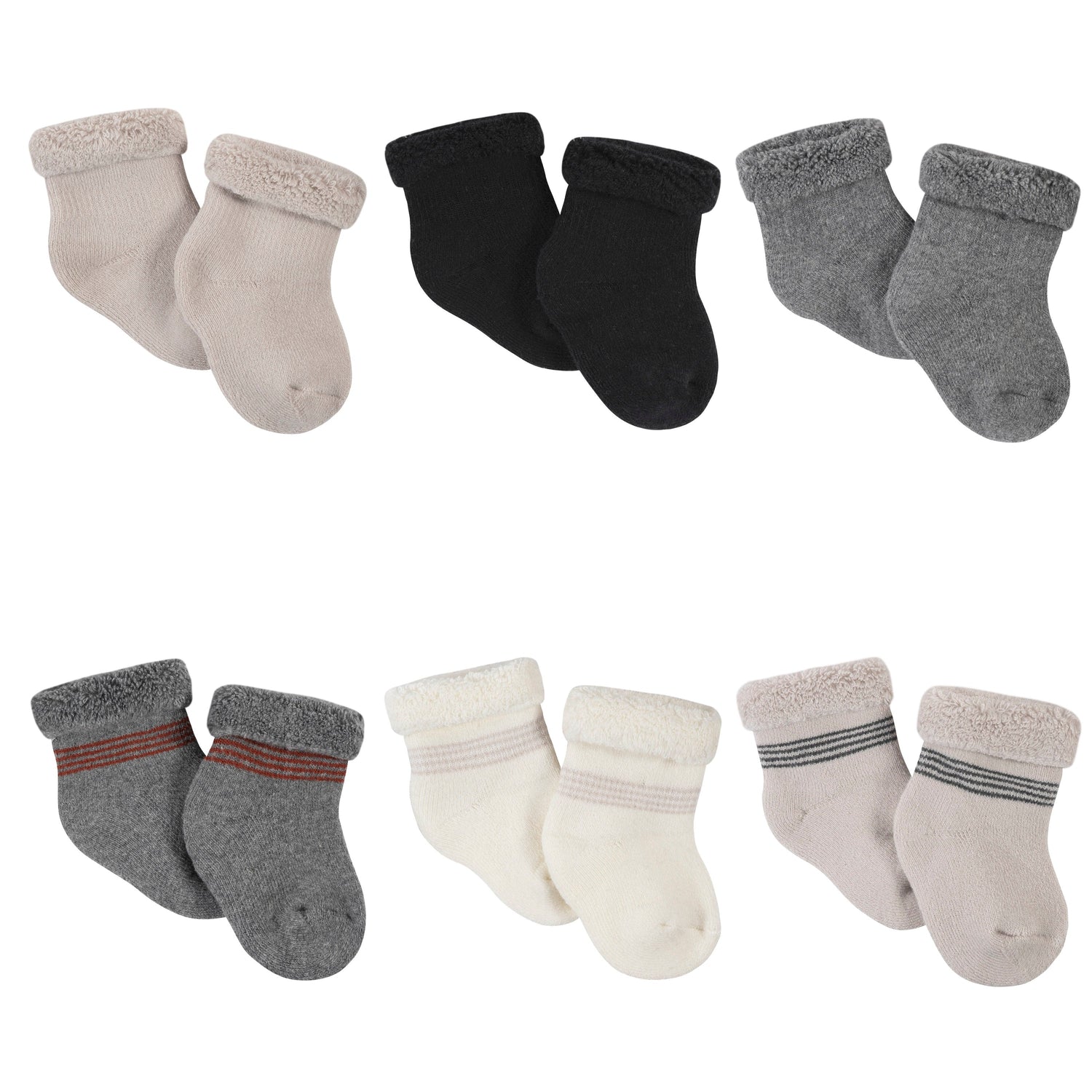 GB 6PK TERRY SOCKS