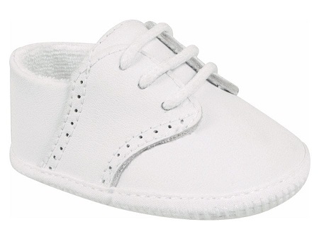 White Leather Saddle Shoe