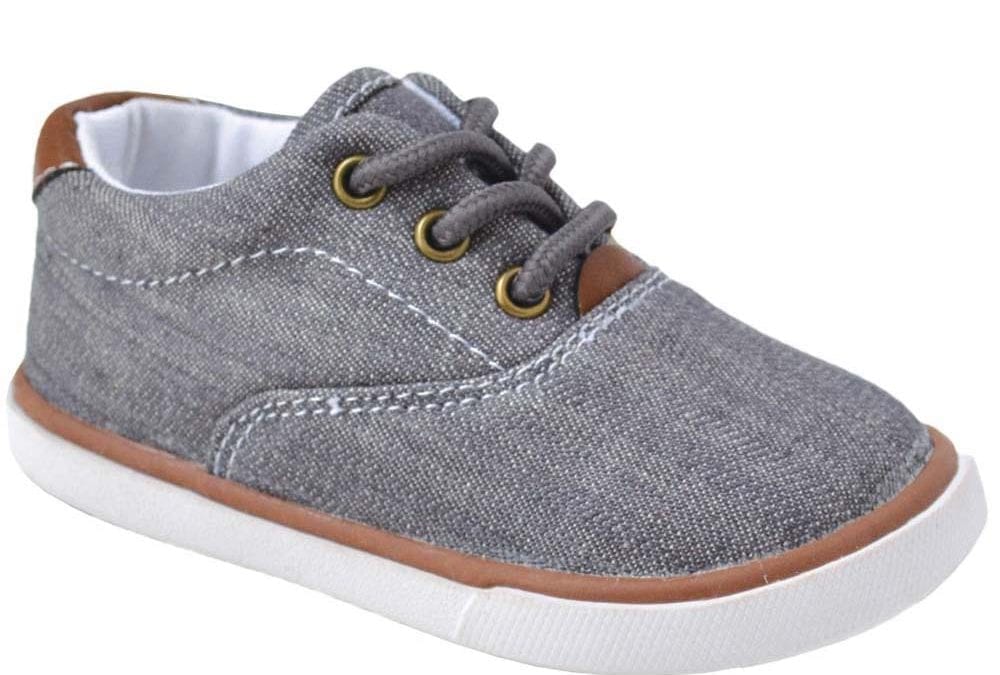 Gray Canvas Toddler Sneaker