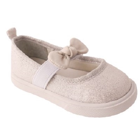 Shimmer Slip on Shoe w/Bow