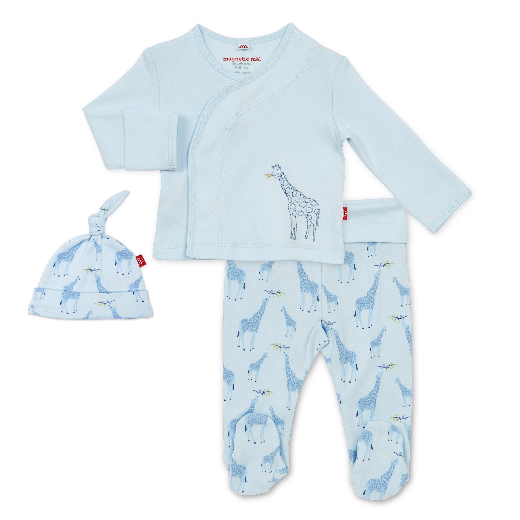 Blue Jolie Giraffe Org 3pc