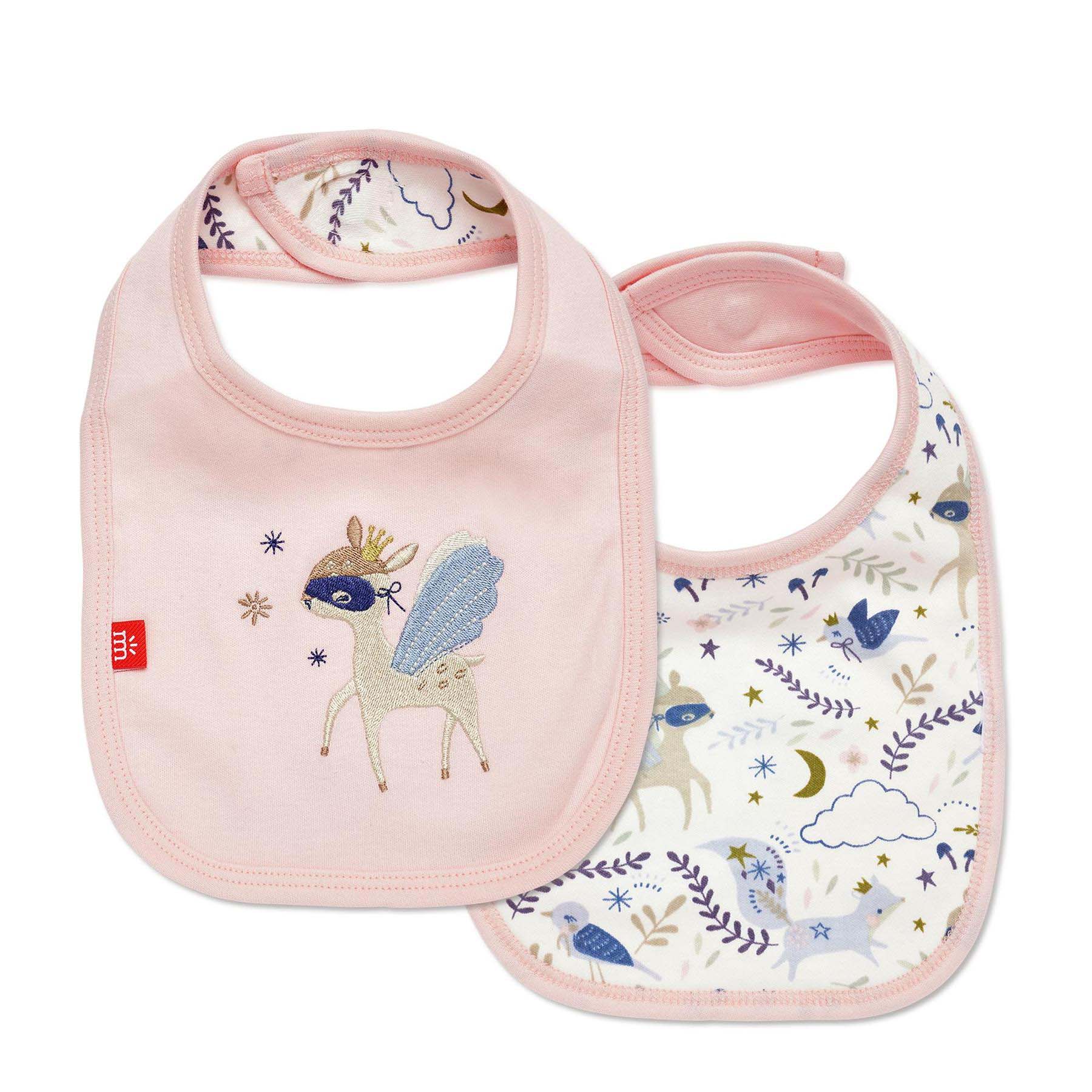 Wonderland Org 2pk Bibs