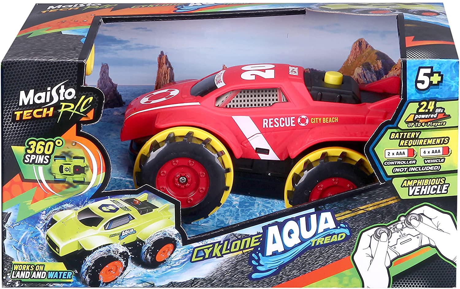 R/C CYCLONE Aqua Tread Green