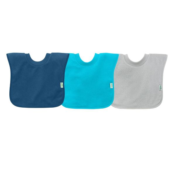 Pull Over Bibs 3pk Blue 9-18m