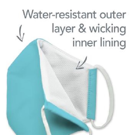 REUSABLE FACE MASK AQUA CHILD