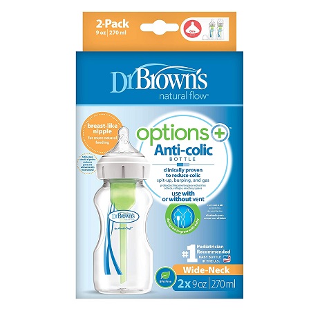 Dr Browns Options+ 9oz 2pk Wid