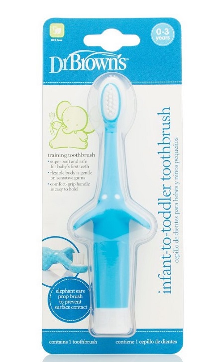 Dr Brown Toothbrush Blue