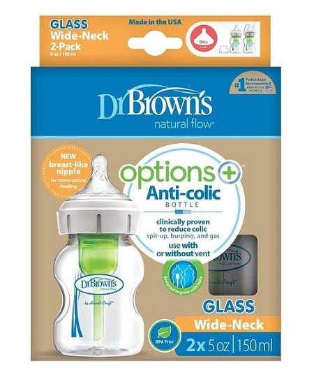 DrBrown Options+ Glass 2pk 5oz
