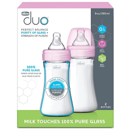 Duo 9oz Bottle 2pc-Pink