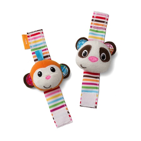 Wrist Rattles-Monkey/Panda