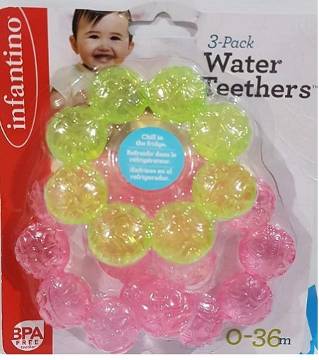 WATER TEETHERS - PINK/LIME
