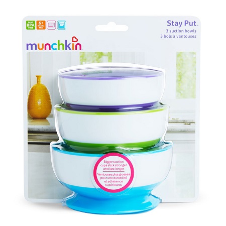 STAY PUT SUCTION BOWLS 3PK