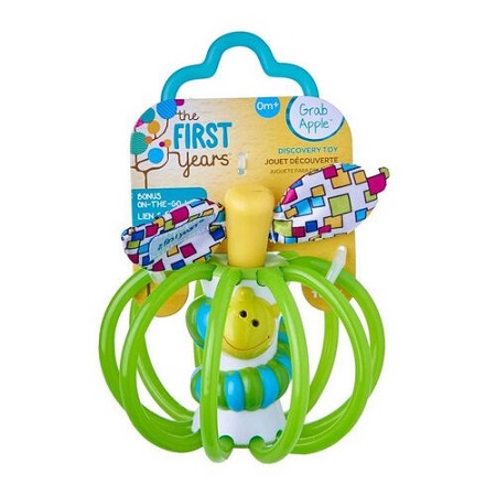 Grab Apple Rattle Teether