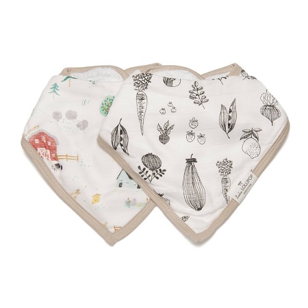 Farm Animals Bandana Bib Set